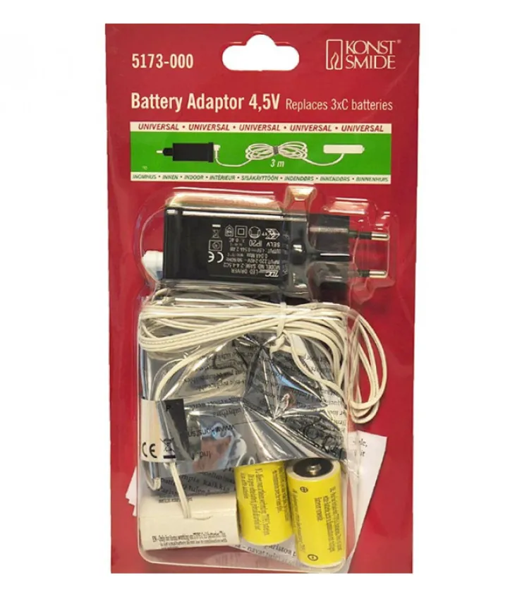 adaptateur_secteur_pour__piles__v_lr_0.webp Konstsmide, guirlandes lumineuses de Noël Adaptateur Secteur Pour 3 Piles 1,5 V Lr14