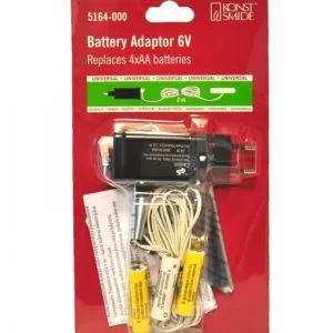 Konstsmide, guirlandes lumineuses de Noël Adaptateur Secteur Pour Articles Sur Piles 4 X 1,5 V Aa