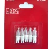 Konstsmide, guirlandes lumineuses de Noël 5 Ampoules De Rechange Givrees 6 V, 0,84W Pour Guirlande De Noël
