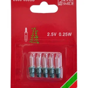Konstsmide, guirlandes lumineuses de Noël Ampoules De Rechange 2,5V - 0,25 W Pour Guirlande De Noël, Douille Verte