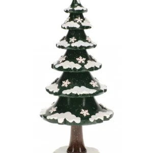 Hubrig, figurines pour enfant Arbre D'Hiver Avec Cristaux De Neige - Village De Noël Miniature