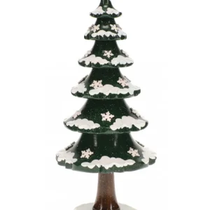 Hubrig, figurines pour enfant Arbre D'Hiver Avec Cristaux De Neige - Village De Noël Miniature