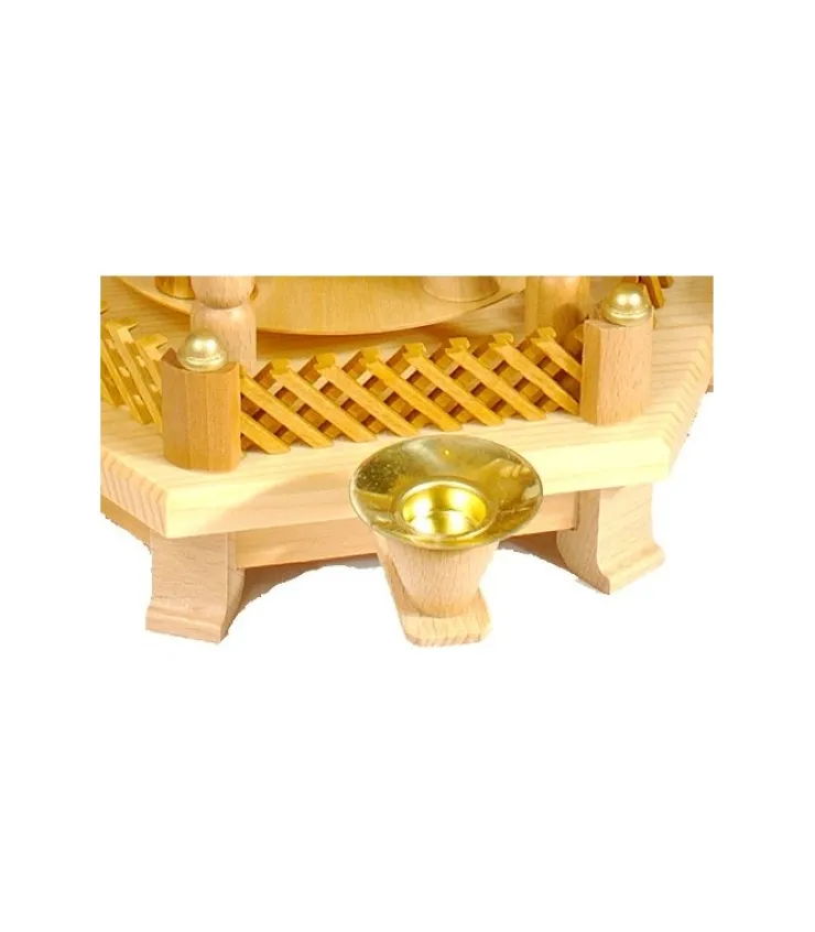 Richard Glasser, Pyramides de Noël allemandes Barriere De Rechange Couleur Bois Pour Pyramide A Etages 84 Mm