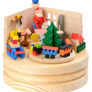 Graupner, décoration de sapin de Noël, Déco Noël enfant Boite A Musique Bois, Atelier Du Père Noël