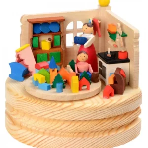 Graupner, décoration de sapin de Noël, Déco Noël enfant Boite A Musique En Bois, Jeux D'Enfant