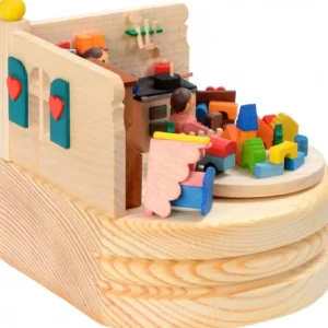 Graupner, décoration de sapin de Noël, Déco Noël enfant Boite A Musique En Bois, Jeux D'Enfant