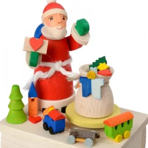 Graupner, décoration de sapin de Noël, Déco Noël enfant Boite A Musique Enfant A Manivelle, Père Noël Et Jouets