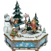 Hubrig, figurines pour enfant Boite A Musique Noël, Jeux D'Enfants Dans LÀ Neige