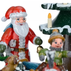 Hubrig, figurines pour enfant Boite A Musique Noël, Veillee Autour Du Sapin
