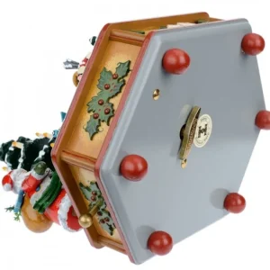 Hubrig, figurines pour enfant Boite A Musique Noël, Veillee Autour Du Sapin