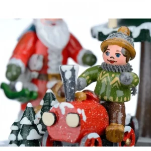 Hubrig, figurines pour enfant Boite A Musique Noël, Veillee Autour Du Sapin