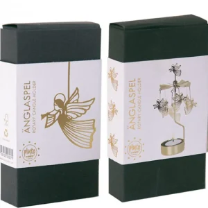 Pluto Produkter, déco de Noël Scandinave Bougeoir Carrousel Anges Dores Volants