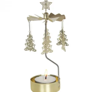 Pluto Produkter, déco de Noël Scandinave Bougeoir Carrousel Sapins De Noël Dores