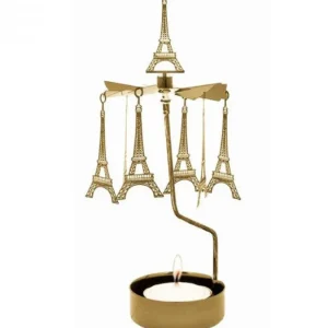 Pluto Produkter, déco de Noël Scandinave Bougeoir Carrousel Tour Eiffel Dore