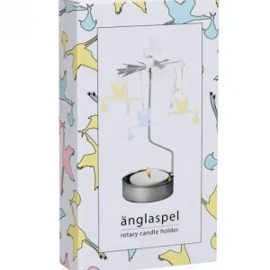 Pluto Produkter, déco de Noël Scandinave Bougeoir Carrousel Vol De Cigognes Apportant Un Bebe