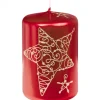 Ewa Kerzen, bougies de Noël et bougies de l'Avent Bougie Décorative De Noël Avec Etoile, 9 Cm