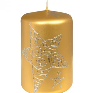 Ewa Kerzen, bougies de Noël et bougies de l'Avent Bougie Décorative De Noël Avec Etoile, 9 Cm
