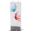 Flatyz, bougie décorative scandinave Bougie Décorative Papillons Bleu Et Rouge