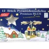 Flatyz, bougie décorative scandinave Bougies Chauffe-Plat Transparentes Pour Carrousel Noël
