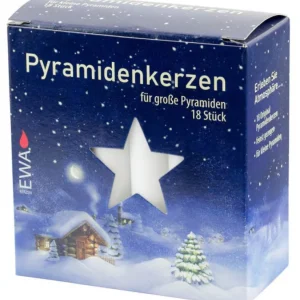 Ewa Kerzen, bougies de Noël et bougies de l'Avent 18 Bougies De Noël Pour Pyramide, Pyramidenkerzen 17 Mm