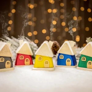 Hubrig, figurines pour enfant Brule-Encens Maison Grise