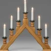 Konstsmide, guirlandes lumineuses de Noël Chandelier 7 Bougies Electriques En Bois De Chene