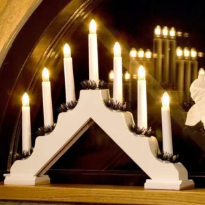 Konstsmide, guirlandes lumineuses de Noël Chandelier De Noël Blanc, 7 Branches