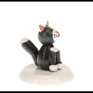 Hubrig, figurines pour enfant Chat Noir , Village De Noël Miniature