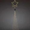 Konstsmide, guirlandes lumineuses de Noël Cime Sapin De Noël, Voile Guirlande Avec Etoile Doree, 274 Diodes Led