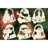 Ratags, décos de Noël lumineuses en bois 6 Clochettes De Noël En Bois Avec Motifs - Set N° 19