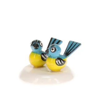 Hubrig, figurines pour enfant Couple De Mesanges - Village De Noël Miniature