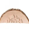 Waldfabrik, photophore en bois et étoile sapin de Noël Crèche De Noël En Relief, Taillee Dans Un Rondin De Bois, 12 Cm