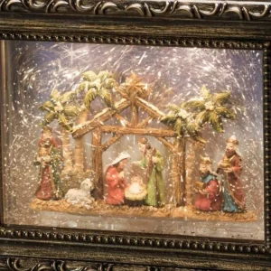 Konstsmide, guirlandes lumineuses de Noël Crèche De Noël Lumineuse, Effet Neige