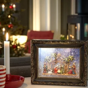 Konstsmide, guirlandes lumineuses de Noël Crèche De Noël Lumineuse, Effet Neige