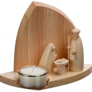 Schalling, crèche moderne Crèche De Noël Moderne Avec Bougeoir