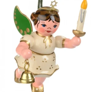 Hubrig, figurines pour enfant Déco Sapin De Noël, Ange Avec Une Bougie