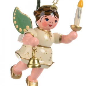 Hubrig, figurines pour enfant Déco Sapin De Noël, Ange Avec Une Bougie