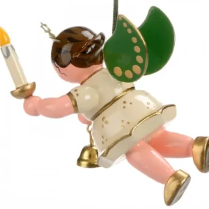 Hubrig, figurines pour enfant Déco Sapin De Noël, Ange Avec Une Bougie