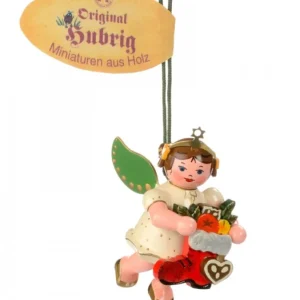 Hubrig, figurines pour enfant Déco Sapin De Noël, Ange Et Botte Rouge