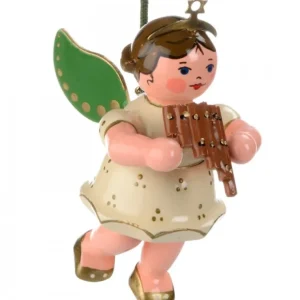 Hubrig, figurines pour enfant Déco Sapin De Noël, Ange Et Flute De Pan
