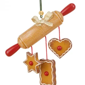 Hubrig, figurines pour enfant Déco Sapin De Noël D'Autrefois. Rouleau A Patisserie Et Gateaux