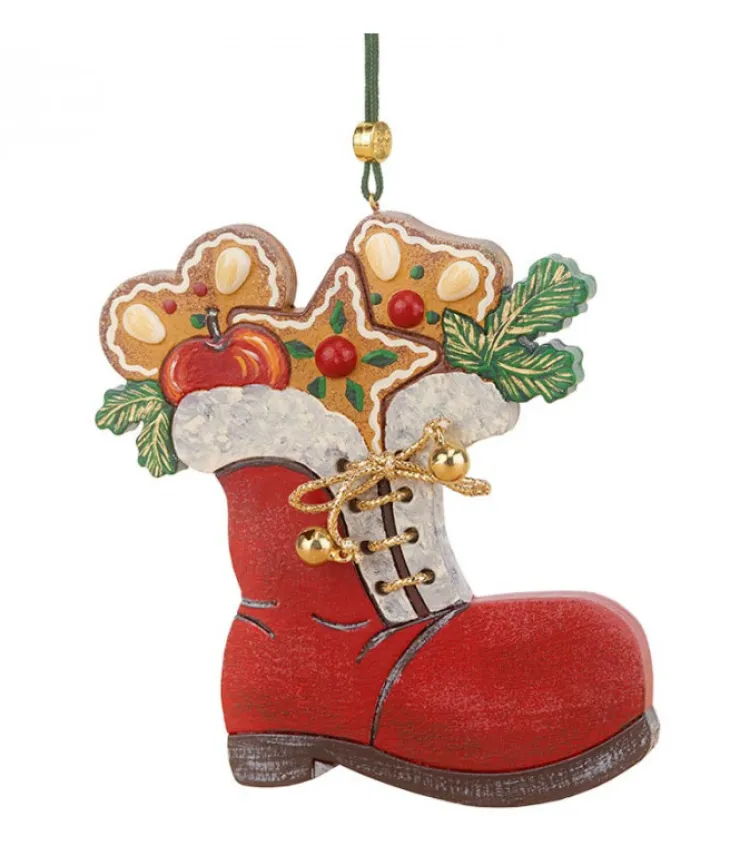 Hubrig, figurines pour enfant Déco Sapin Vintage, Botte De Père Noël Et Patisseries