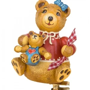 Hubrig, figurines pour enfant Déco Sapin Vintage, Maman Ours Et Ourson