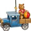 Hubrig, figurines pour enfant Déco Sapin Vintage, Ourson Et Camion