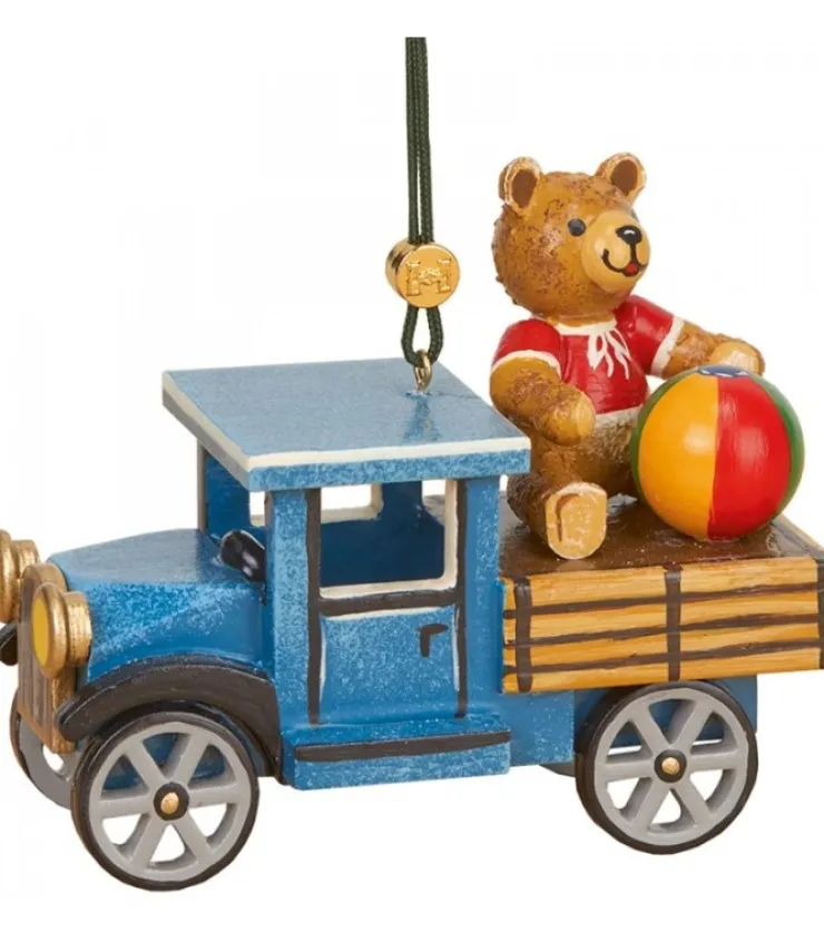 Hubrig, figurines pour enfant Déco Sapin Vintage, Ourson Et Camion