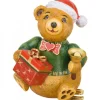 Hubrig, figurines pour enfant Déco Sapin Vintage, Ourson Et Paquet Cadeau