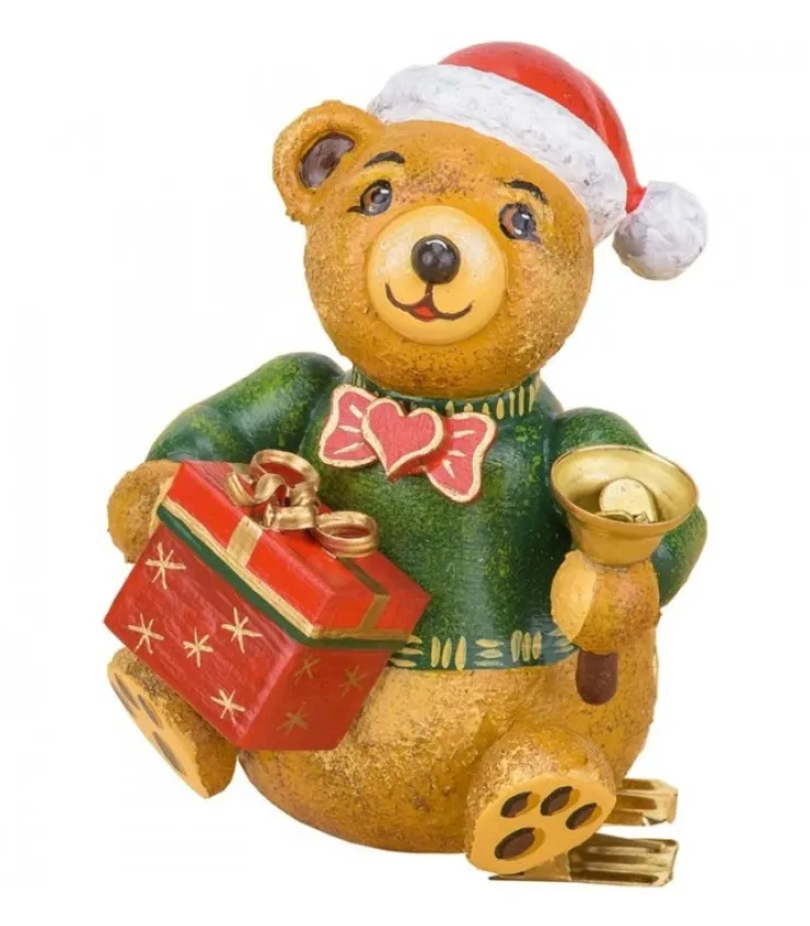 Hubrig, figurines pour enfant Déco Sapin Vintage, Ourson Et Paquet Cadeau