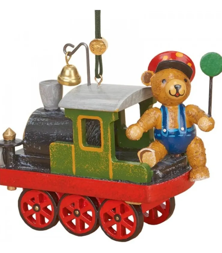 Hubrig, figurines pour enfant Déco Sapin Vintage, Ourson Et Petit Train