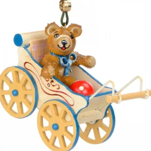 Hubrig, figurines pour enfant Décoration Sapin De Noël Vintage, Ourson Dans Landau