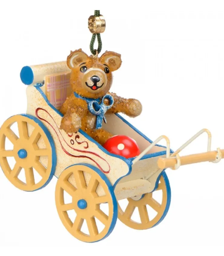 Hubrig, figurines pour enfant Décoration Sapin De Noël Vintage, Ourson Dans Landau